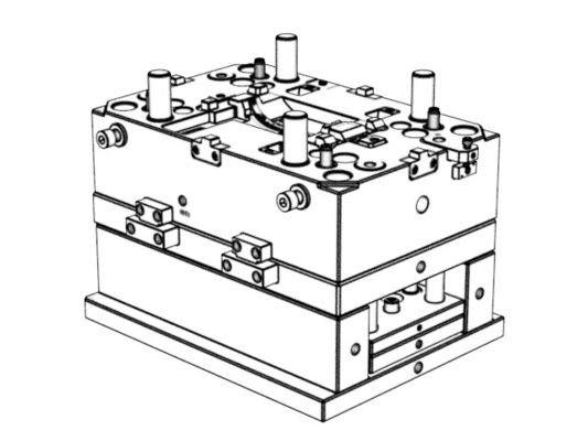 OEM / ODM ： Cold Runner Injection Molding & Transparent Glasses Inner Housing 1*1 No.23057-B