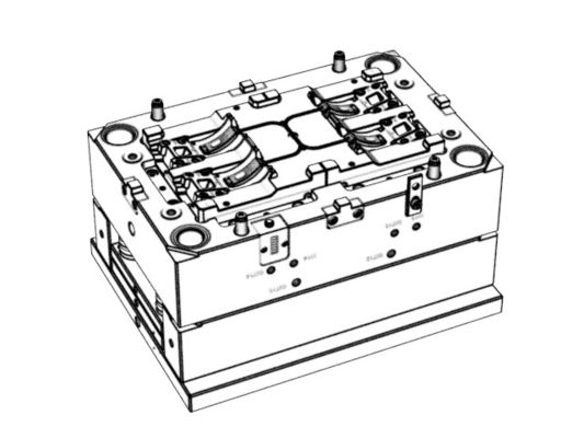 OEM / ODM ： Cold Runner Injection Molding & Smart Watch Base Lower Housing 1*4 No.23305